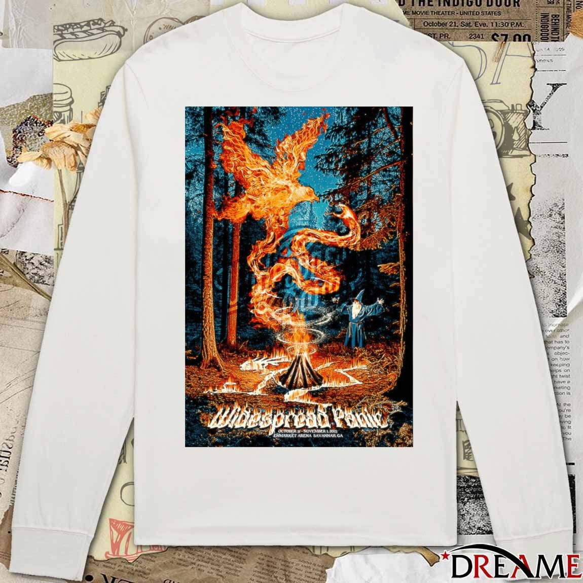 Poster Widespread Panic Tour 10.31 – 11.1 2025 Enmarket Arena Savannah GA t-shirt