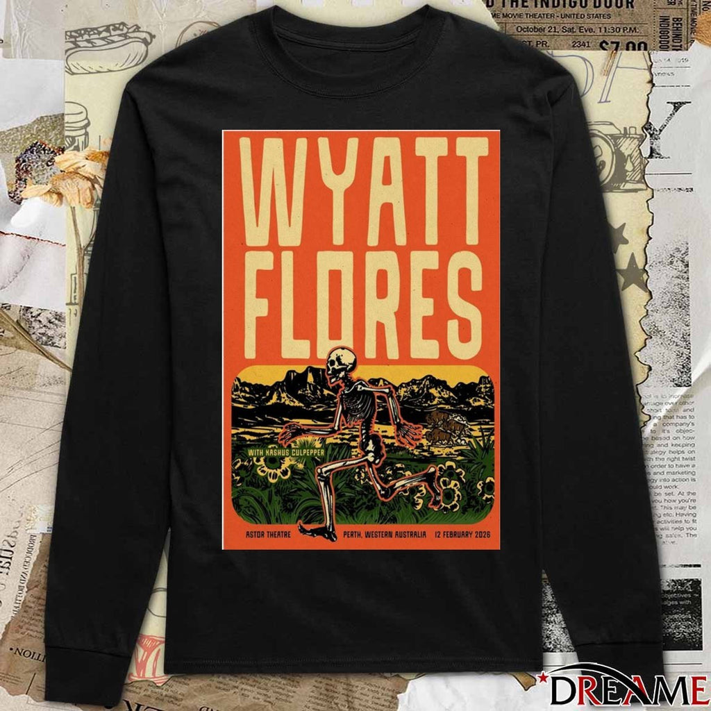 Poster Wyatt Flores February 12 2026 Astor Theatre Perth, Western t-shirt