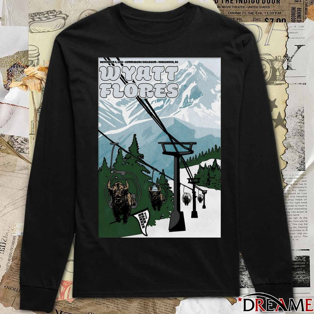 Poster Wyatt Flores Tour Vancouver BC On November 8 2025 t-shirt