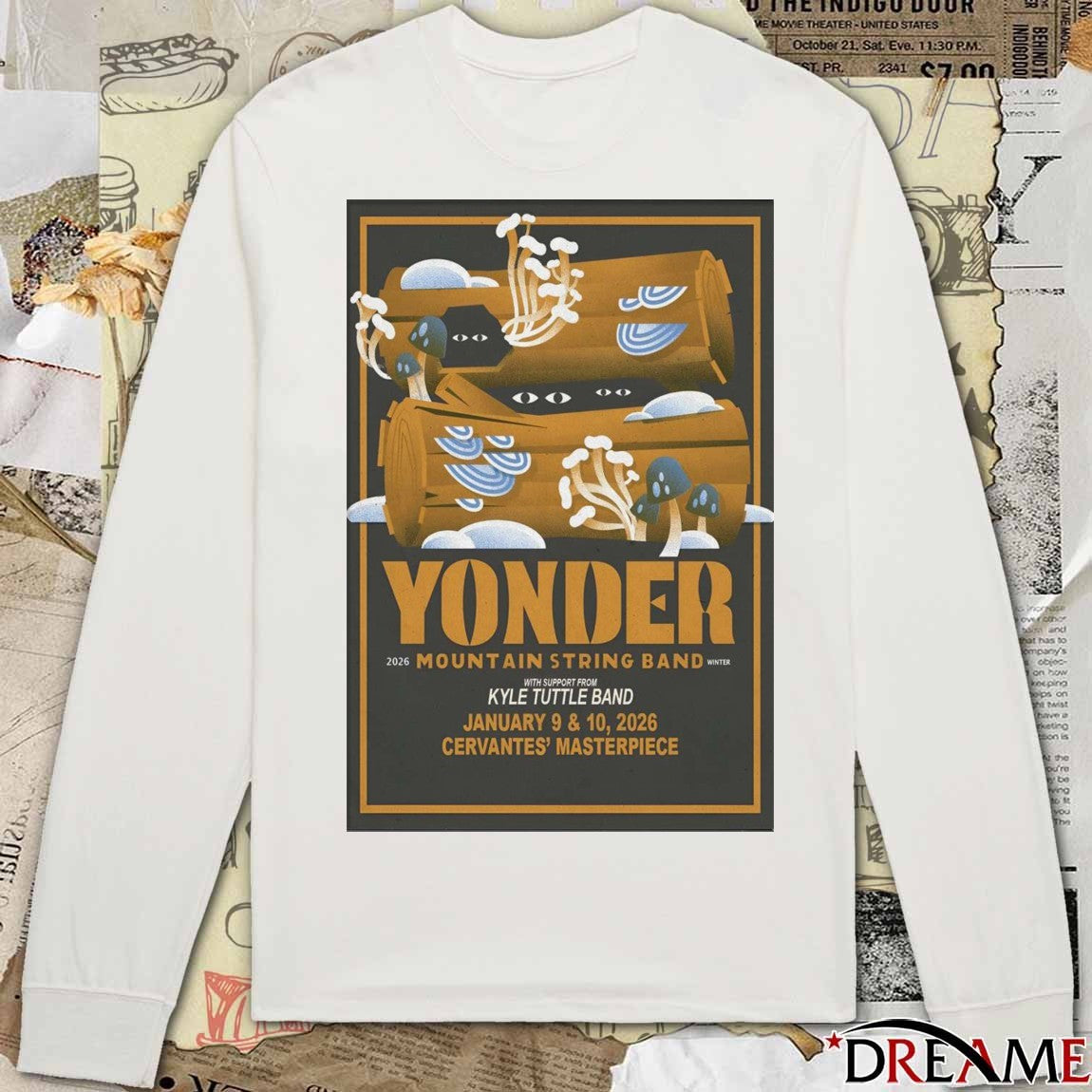 Poster Yonder Mountain String Band Denver Event On January 9-10 2026 t-shirt