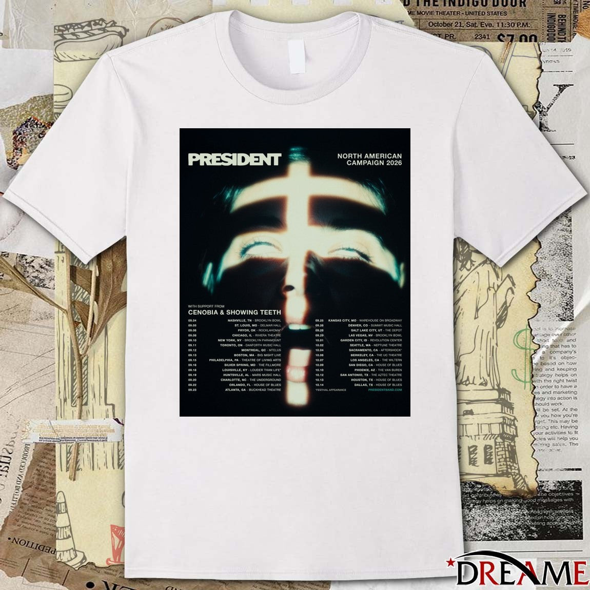President North American Campaign 2026 With Cenobia and Showing Teeth Poster t-shirt
