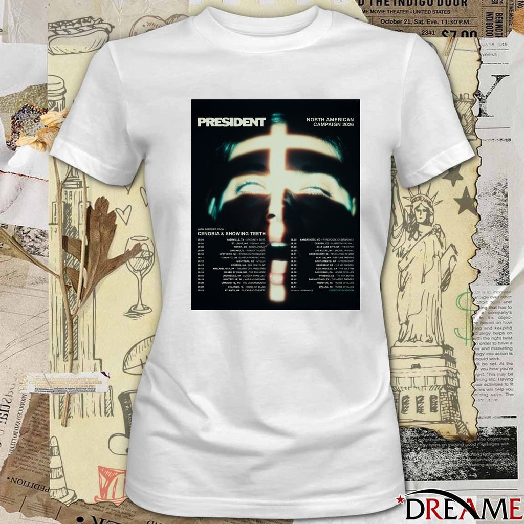 President North American Campaign 2026 With Cenobia and Showing Teeth Poster t-shirt