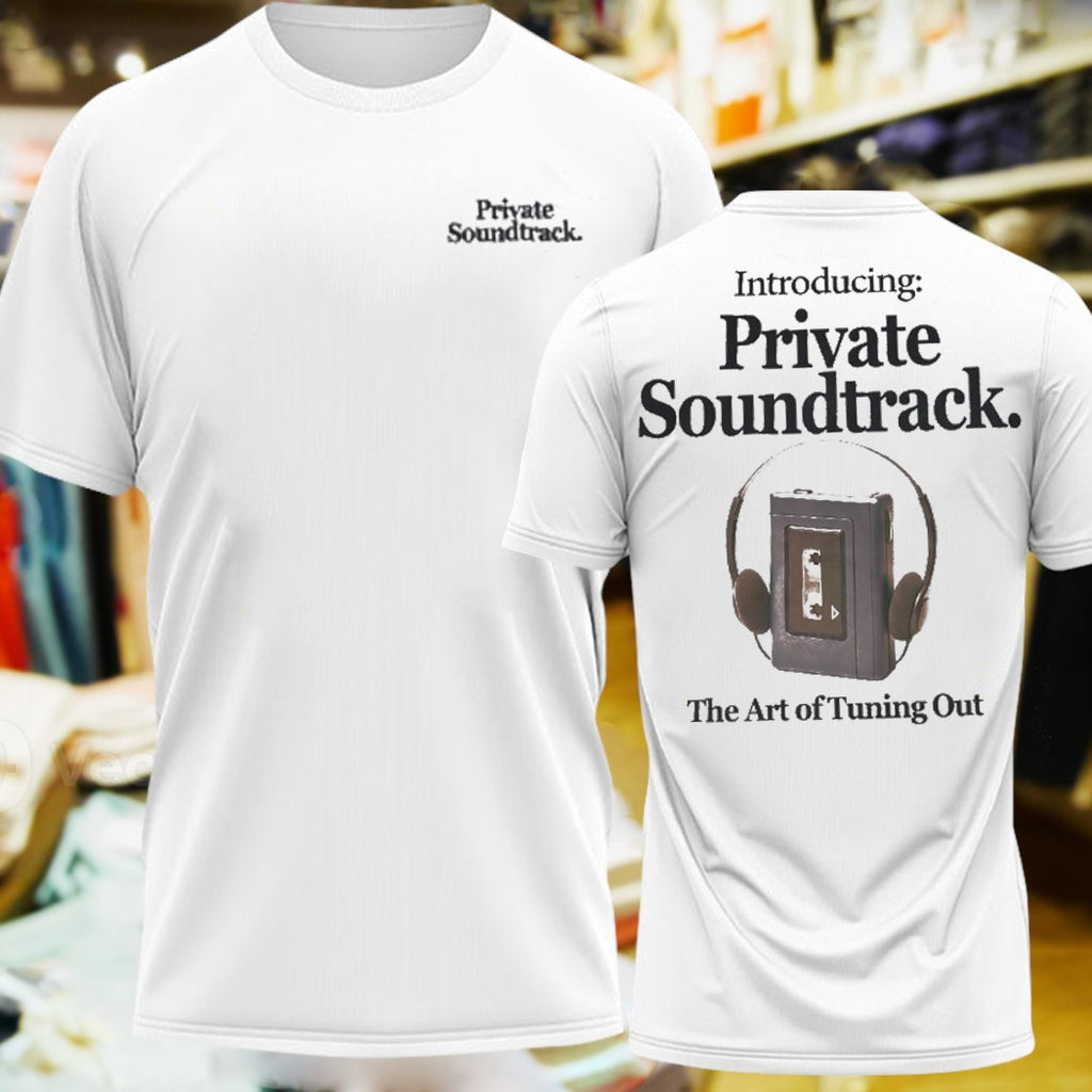 Private Soundtrack The Art of Tuning Out Cassette Retro T-Shirt