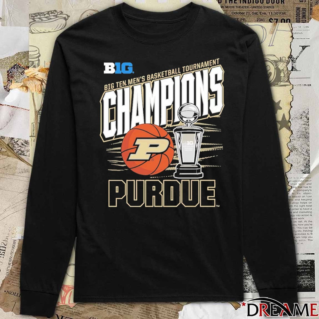 Purdue Boilermakers 2026 Big Ten Men’s Basketball Tournament Champions Trophy t-shirt