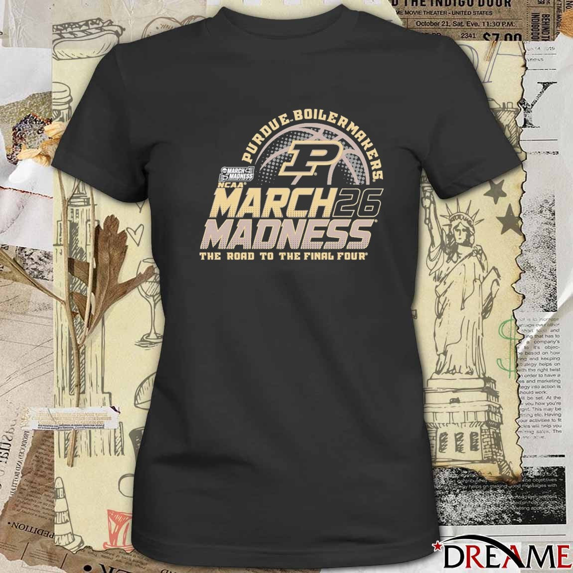 Purdue Boilermakers Men’s Basketball 2026 March Madness Bound The Road To The Final Four t-shirt