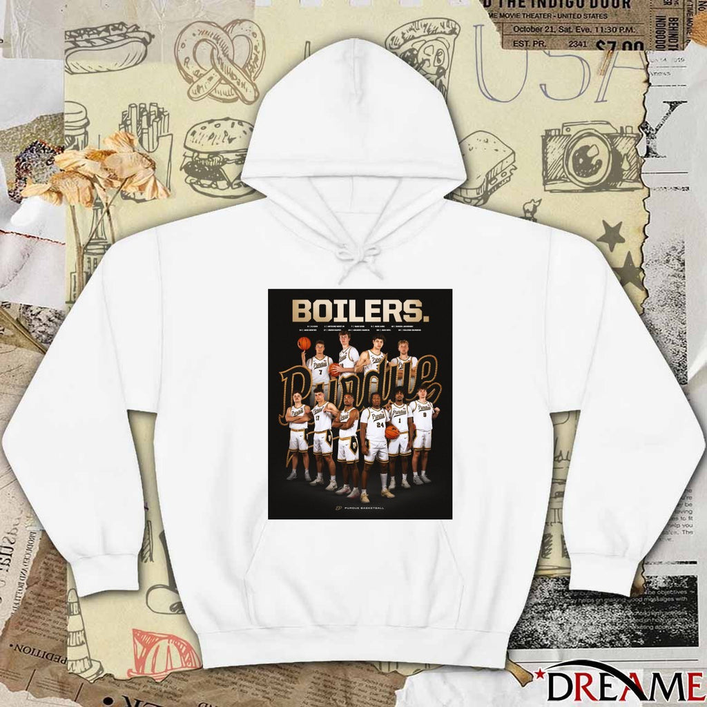 Purdue Boilermakers Men’s Basketball Locked In 2026 Team Poster t-shirt