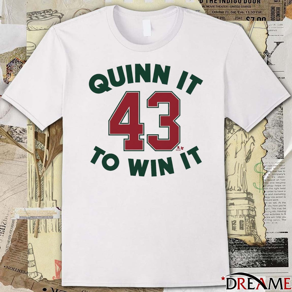 Quinn Hughes Quinn It To Win It 43 Minnesota Wild Hockey t-shirt