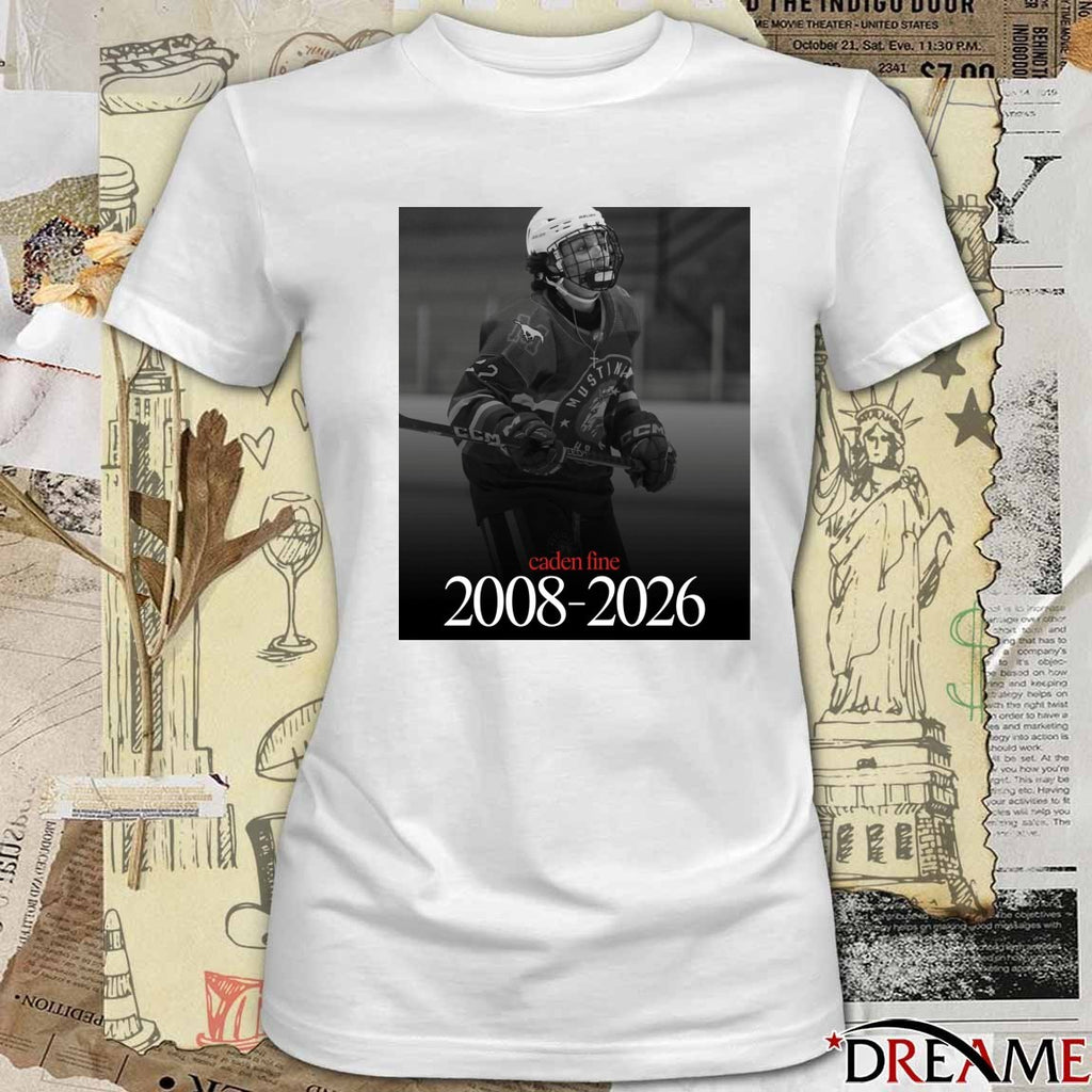 RIP Caden Fine 2008-2026 Southern Alberta Mustangs Poster t-shirt
