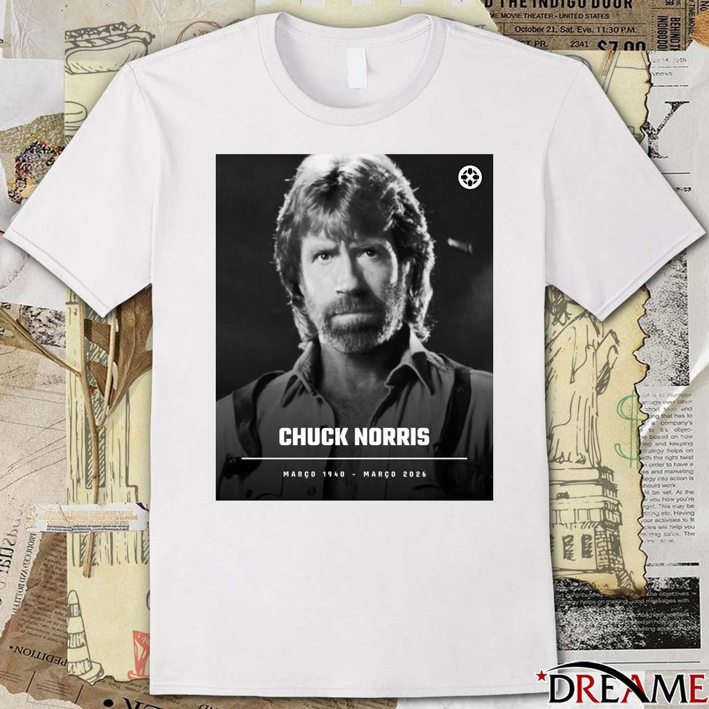 RIP Chuck Norris March 1940 – March 2026 IGN Brasil Poster t-shirt