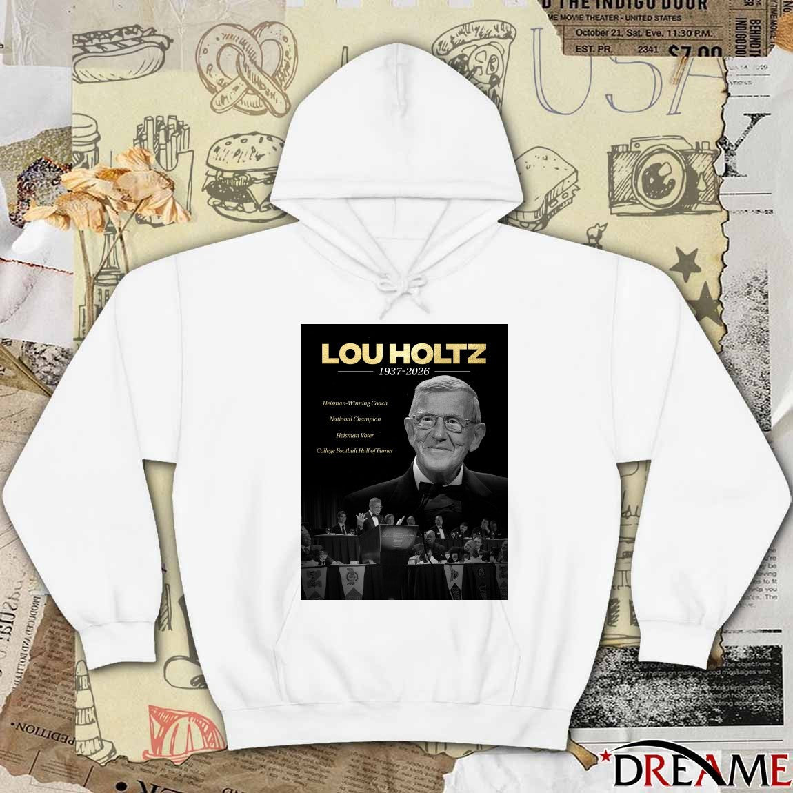 RIP Coach Lou Holtz 1937 – 2026 The Heisman Trophy Poster t-shirt