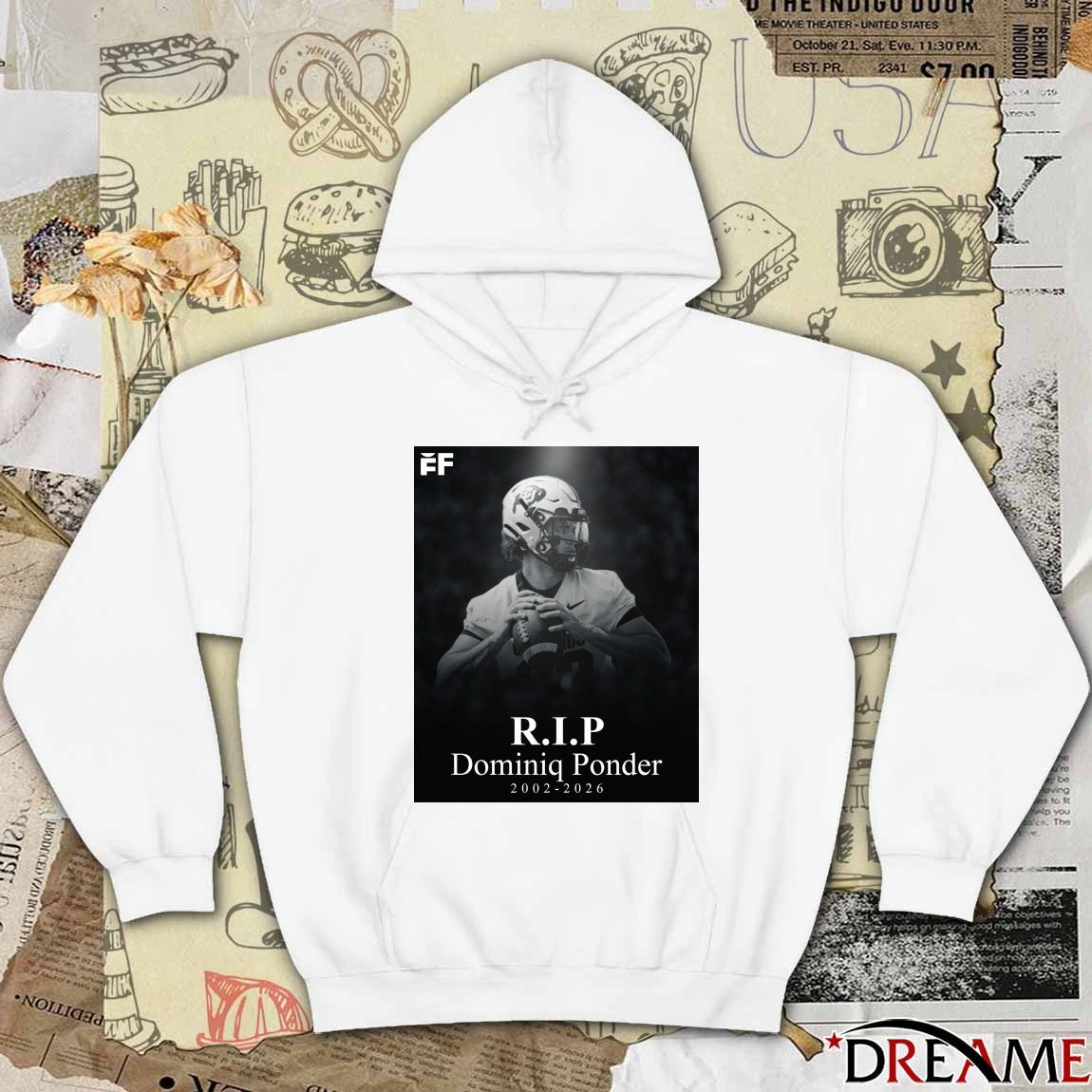 RIP Colorado Sophomore Qb Dominiq Ponder Passed Away At The Age Of 23 2002 – 2026 Poster t-shirt