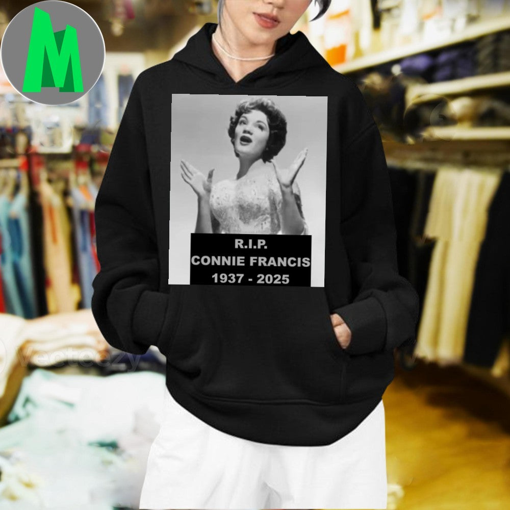 RIP Connie Francis 1937-2025 Memorial Mugshot Graphic Shirt