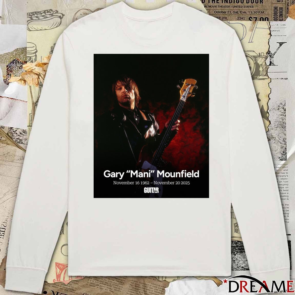 RIP Gary Mani Mounfield Has Died Aged 63 November 16 1962 – November 20 2025 Poster t-shirt