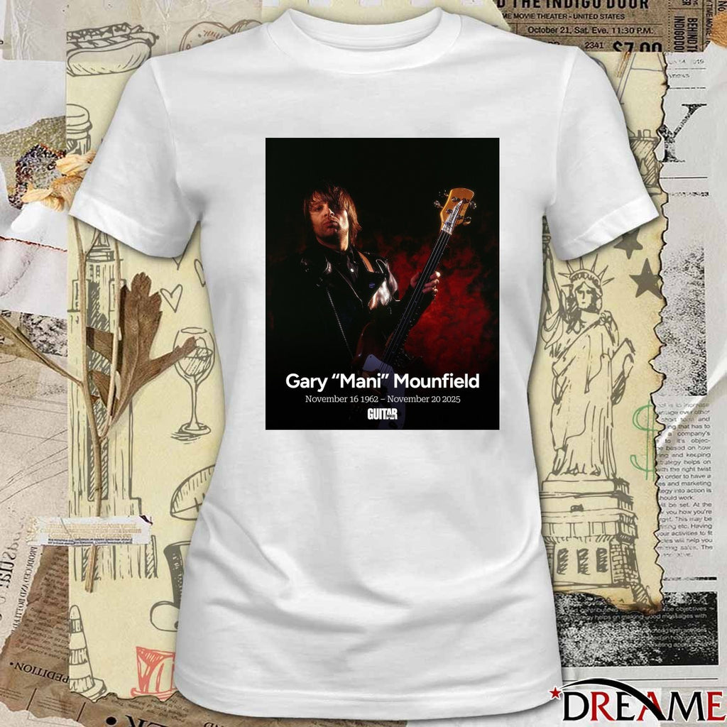 RIP Gary Mani Mounfield Has Died Aged 63 November 16 1962 – November 20 2025 Poster t-shirt