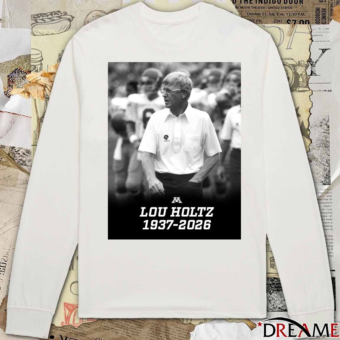 RIP Head Coach Lou Holtz 1937 – 2026 Gopher Football Poster t-shirt