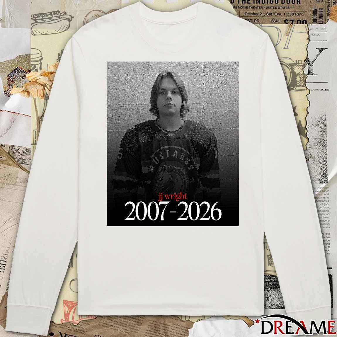 RIP JJ Wright 2007-2026 Southern Alberta Mustangs Poster t-shirt