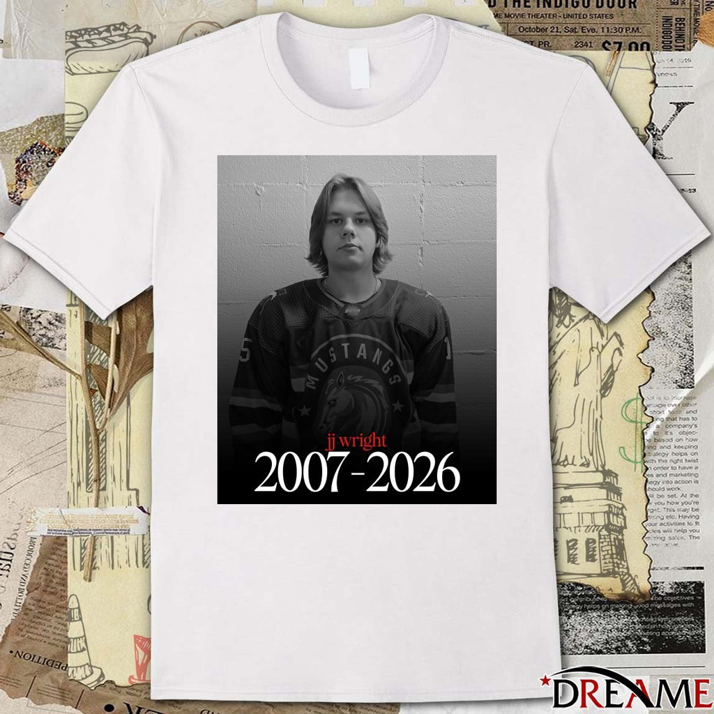 RIP JJ Wright 2007-2026 Southern Alberta Mustangs Poster t-shirt