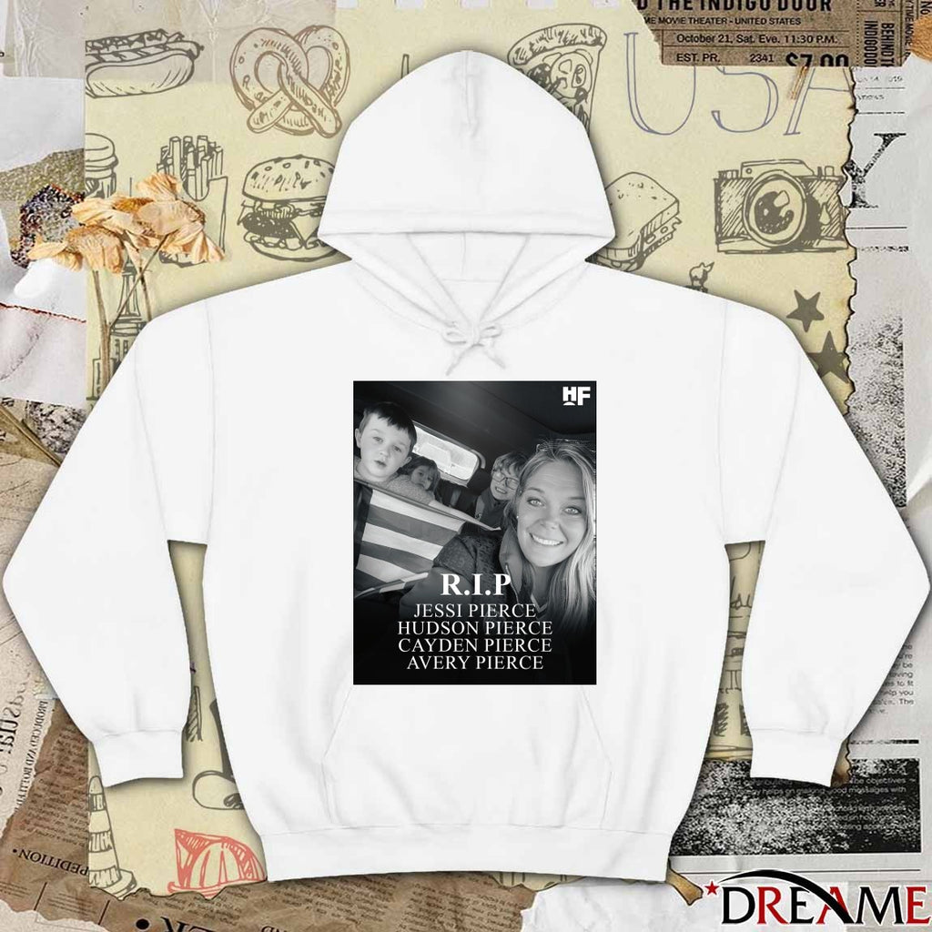 RIP Jessi Pierce Hudson Pierce Cayden Pierce Avery Pierce t-shirt