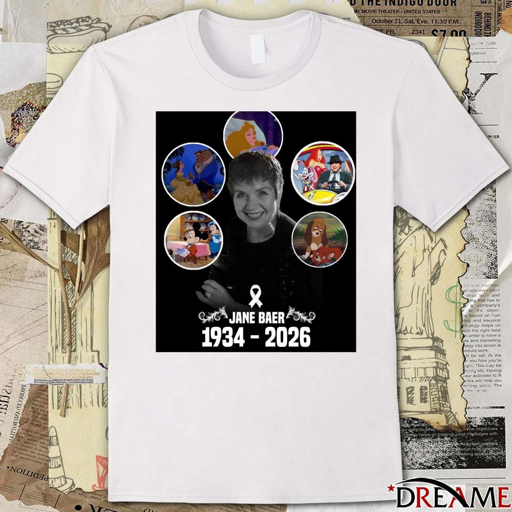 RIP Legendary Animator Jane Baer 1934-2026 t-shirt