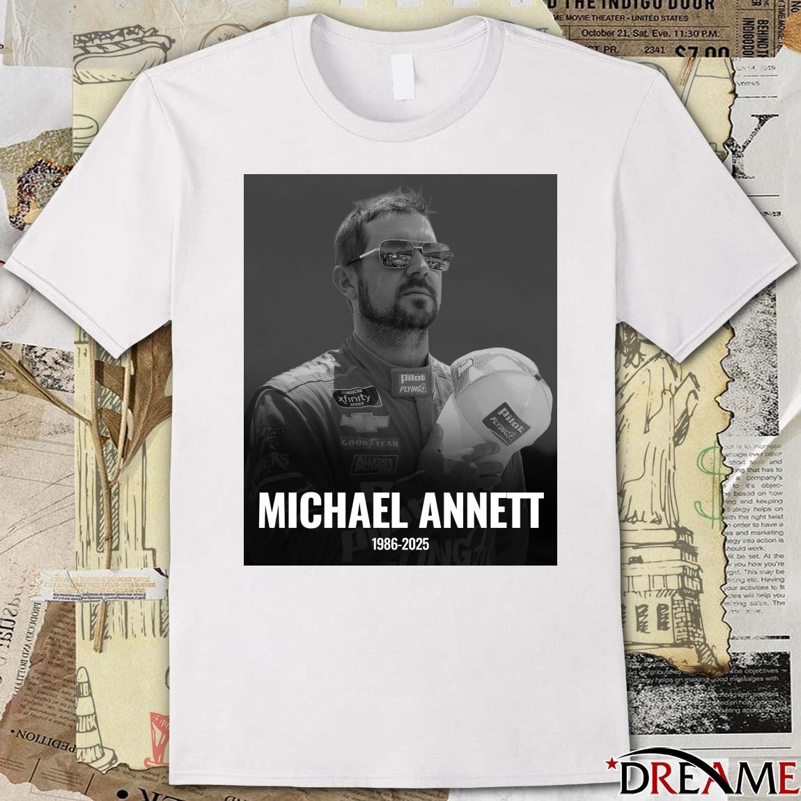 RIP NASCAR driver Michael Annett 1986 – 2025 Poster t-shirt