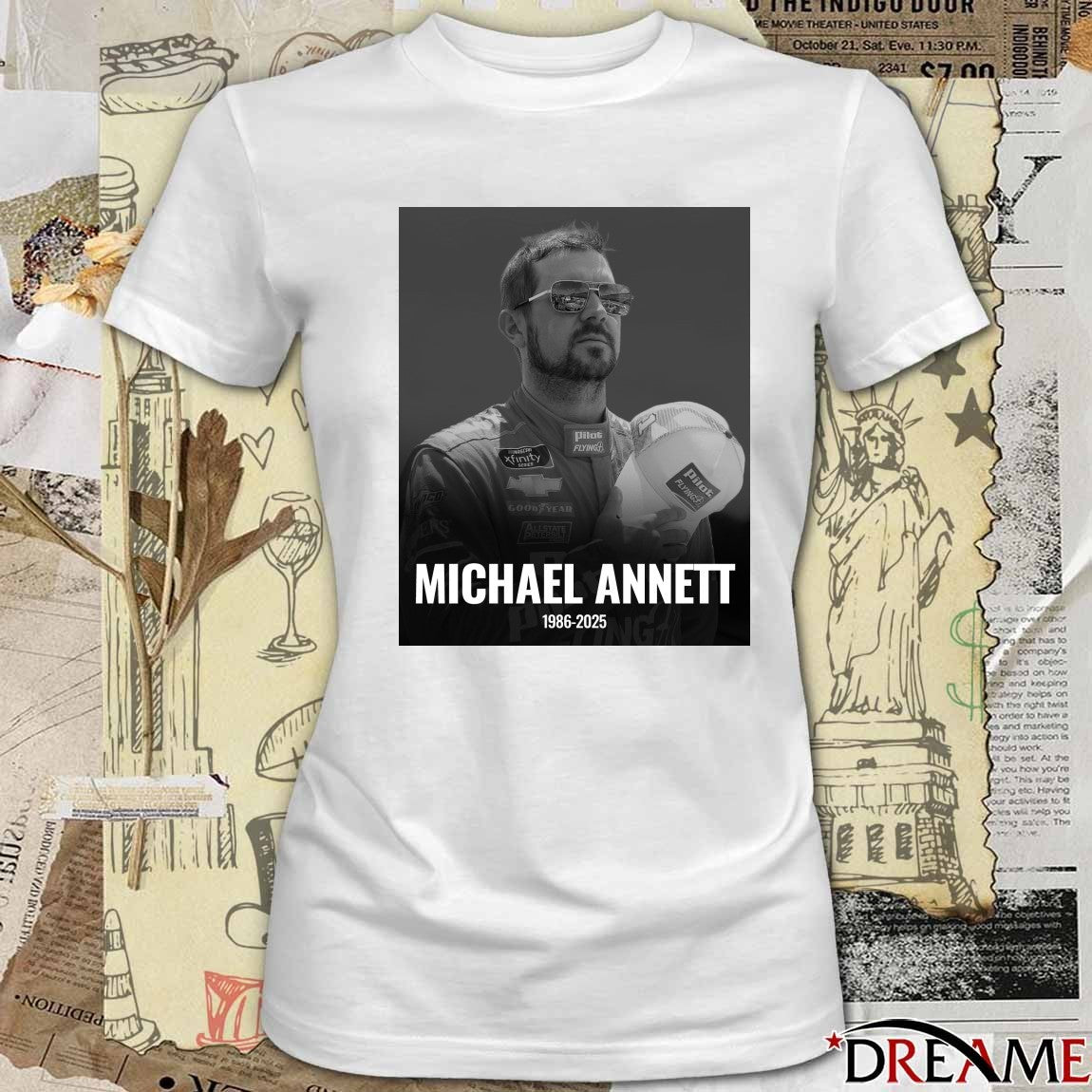 RIP NASCAR driver Michael Annett 1986 – 2025 Poster t-shirt