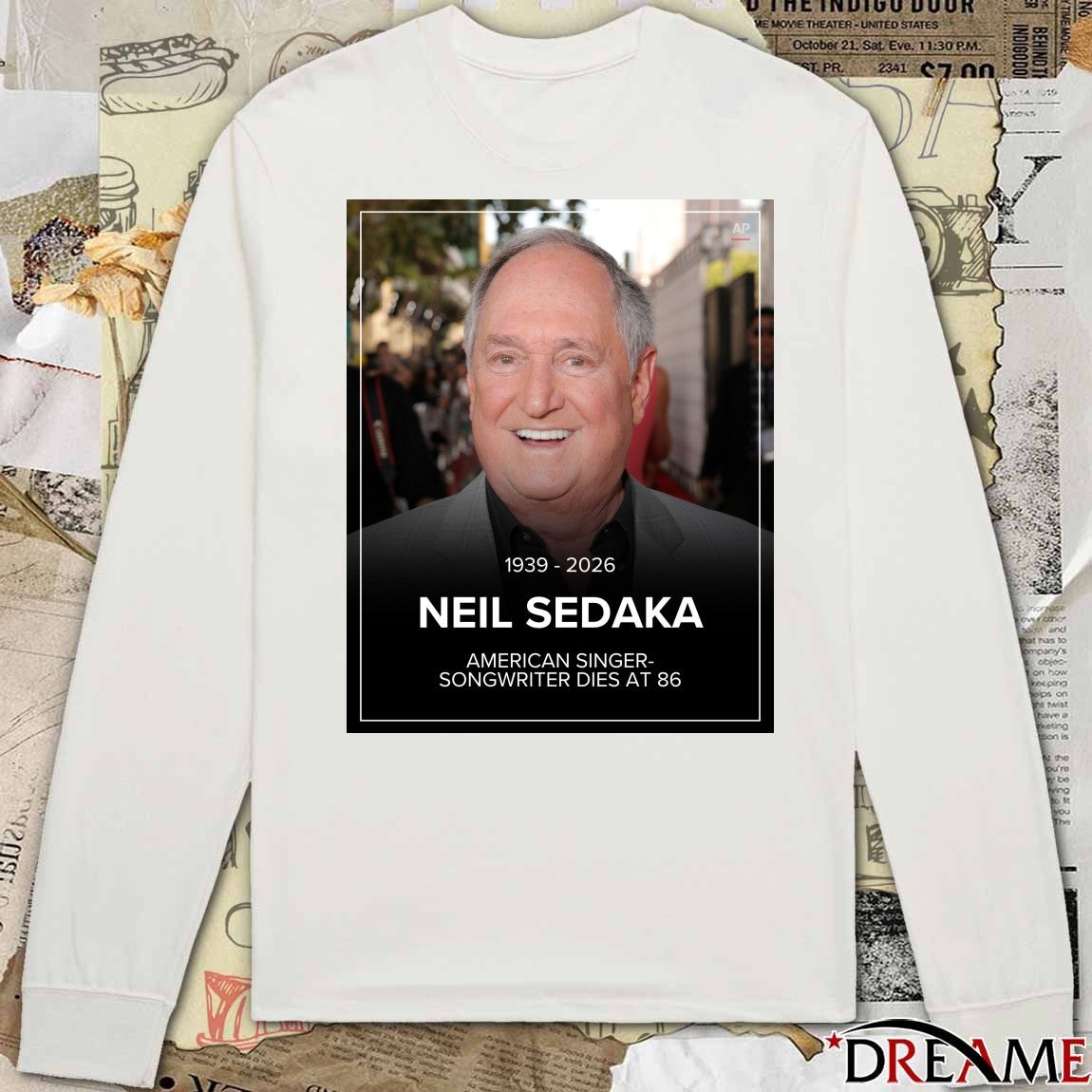 RIP Neil Sedaka 1939 – 2026 American Singer-Songwriter Dies At 86 Poster t-shirt