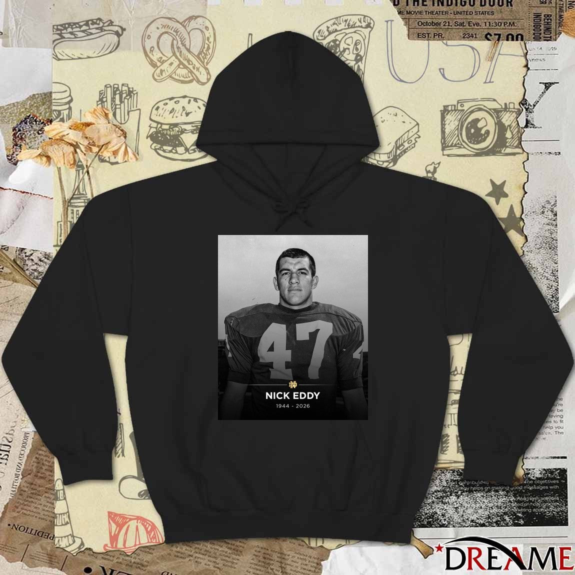 RIP Nick Eddy 1944 – 2026 Notre Dame Football Poster t-shirt