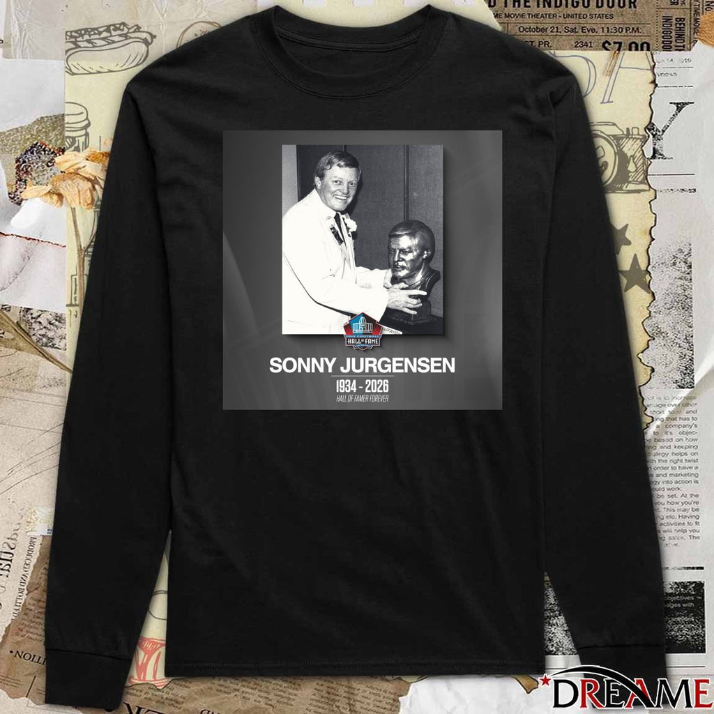 RIP Pro Football Hall of Famer Sonny Jurgensen 1934 – 2026 Poster t-shirt