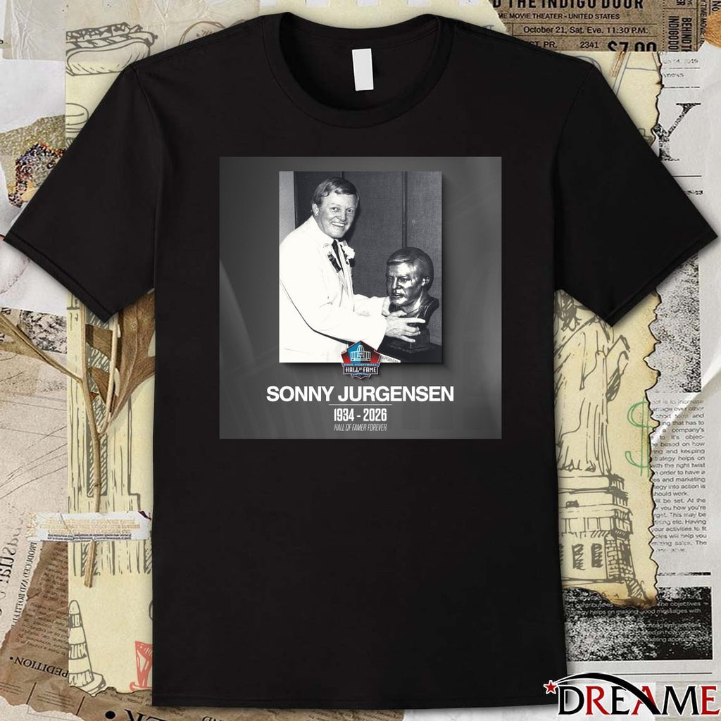 RIP Pro Football Hall of Famer Sonny Jurgensen 1934 – 2026 Poster t-shirt