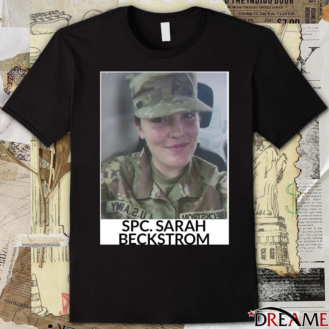 RIP U.S. Army Spc. Sarah Beckstrom West Virginia National Guard Poster t-shirt