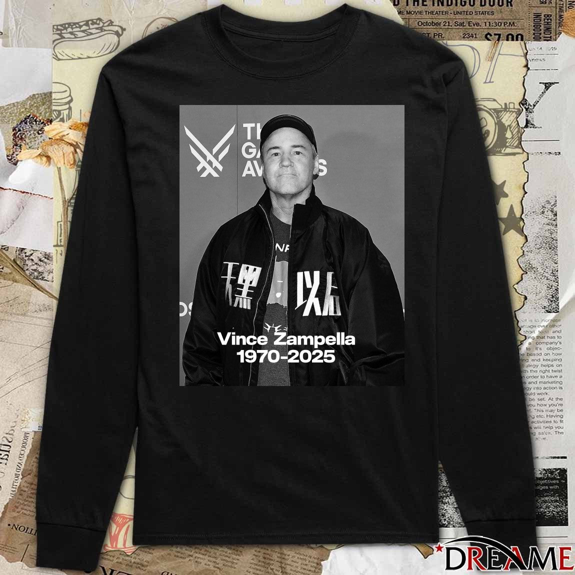 RIP Vince Zampella 1970 – 2025 The Game Awards Poster t-shirt