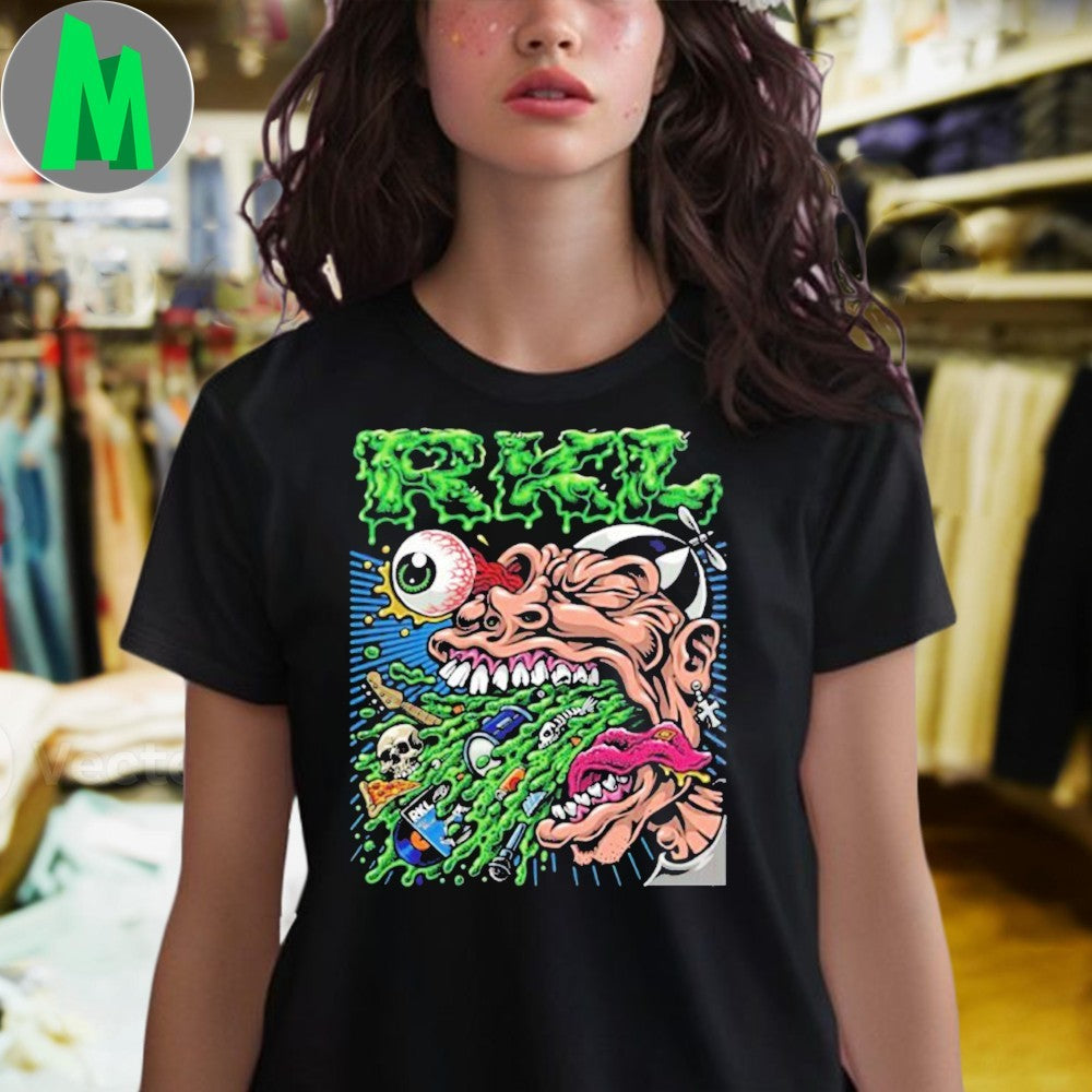 RKL Rich Kids On LSD Vomit Punk Rock Graphic T-Shirt