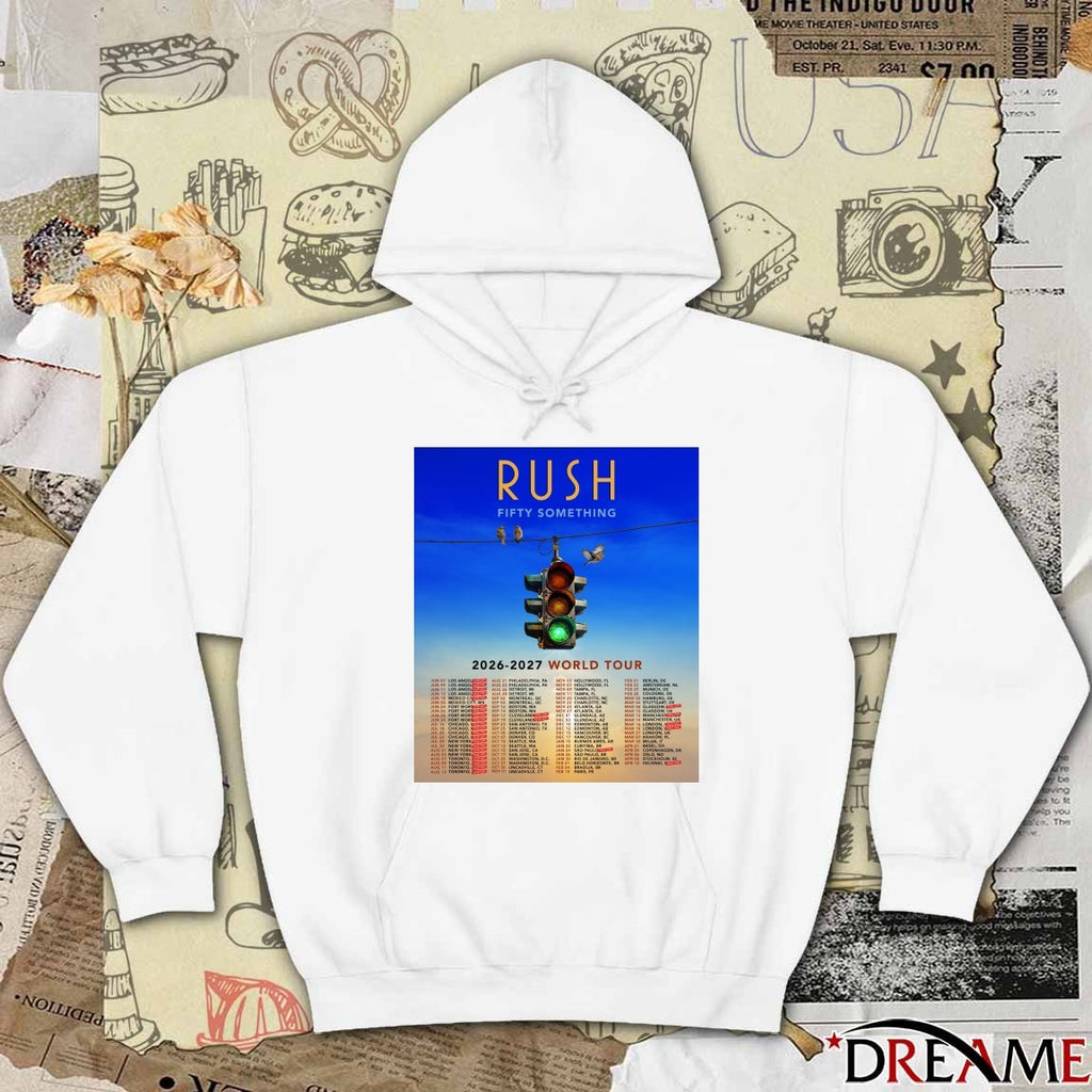 RUSH Fifty Something World Tour 2026 – 2027 Poster t-shirt