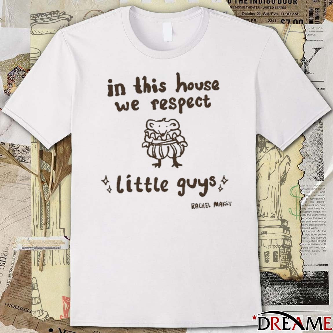 Rachel Maksy Little Guy In This House We Respect t-shirt