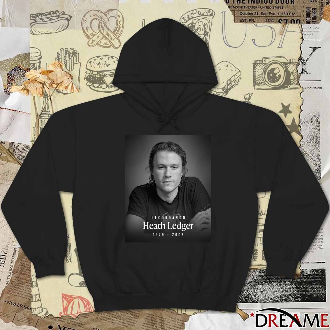 Recordando Heath Ledger 1979 – 2008 Poster t-shirt