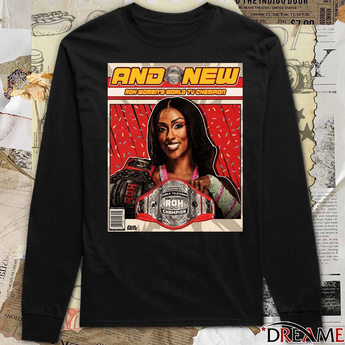 Red Velvet And New ROH Women’s World Television Champion Poster t-shirt