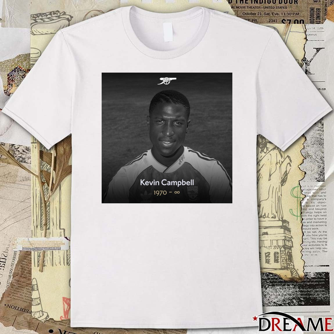 Remembering Kevin Campbell On His 56th Birthday 1970 – 2026 Poster t-shirt