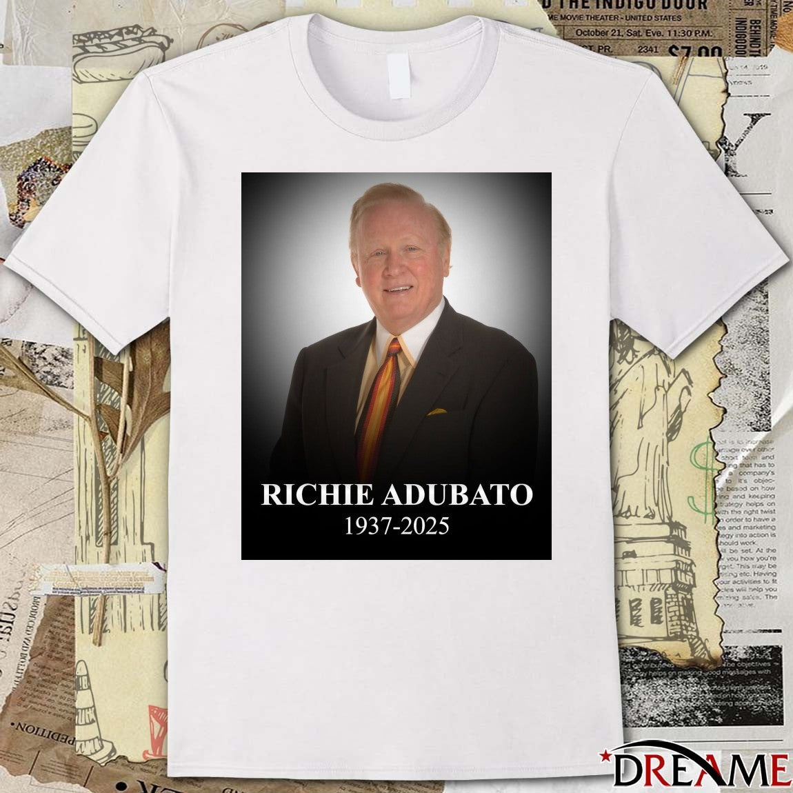 Remembering Richie Adubato 1937 – 2025 NBA History Poster t-shirt