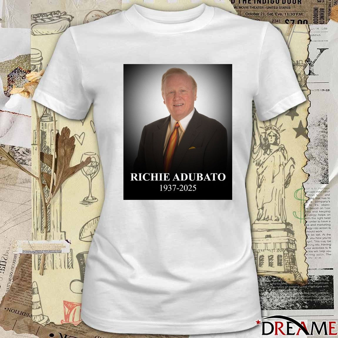 Remembering Richie Adubato 1937 – 2025 NBA History Poster t-shirt