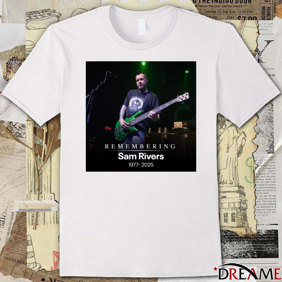 Remembering Sam Rivers 1977 – 2025 FOX 26 Houston Poster t-shirt