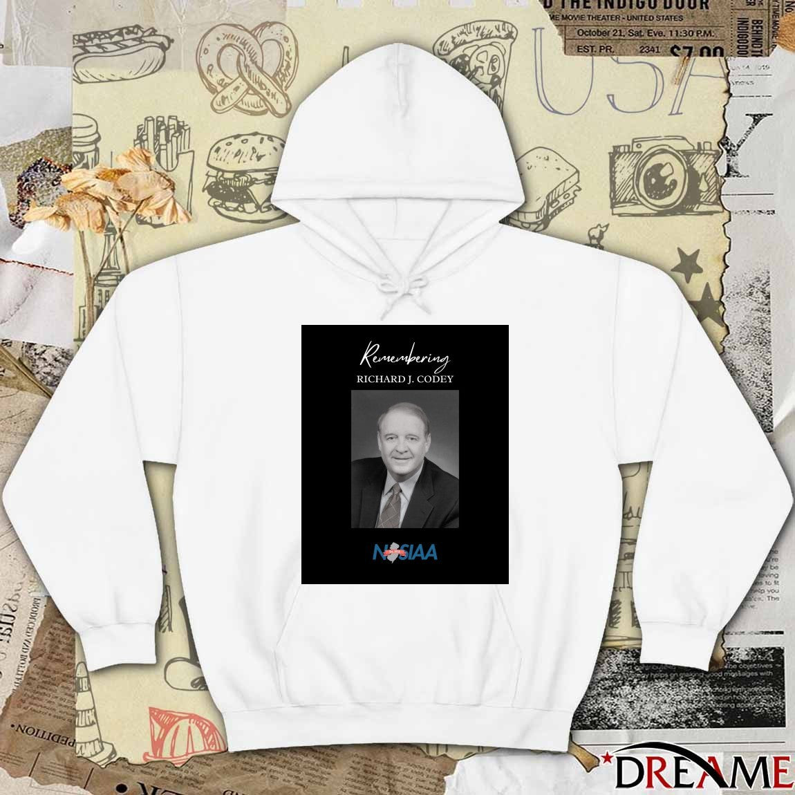 Remembering former New Jersey Governor Richard J. Codey NJSIAA Poster t-shirt