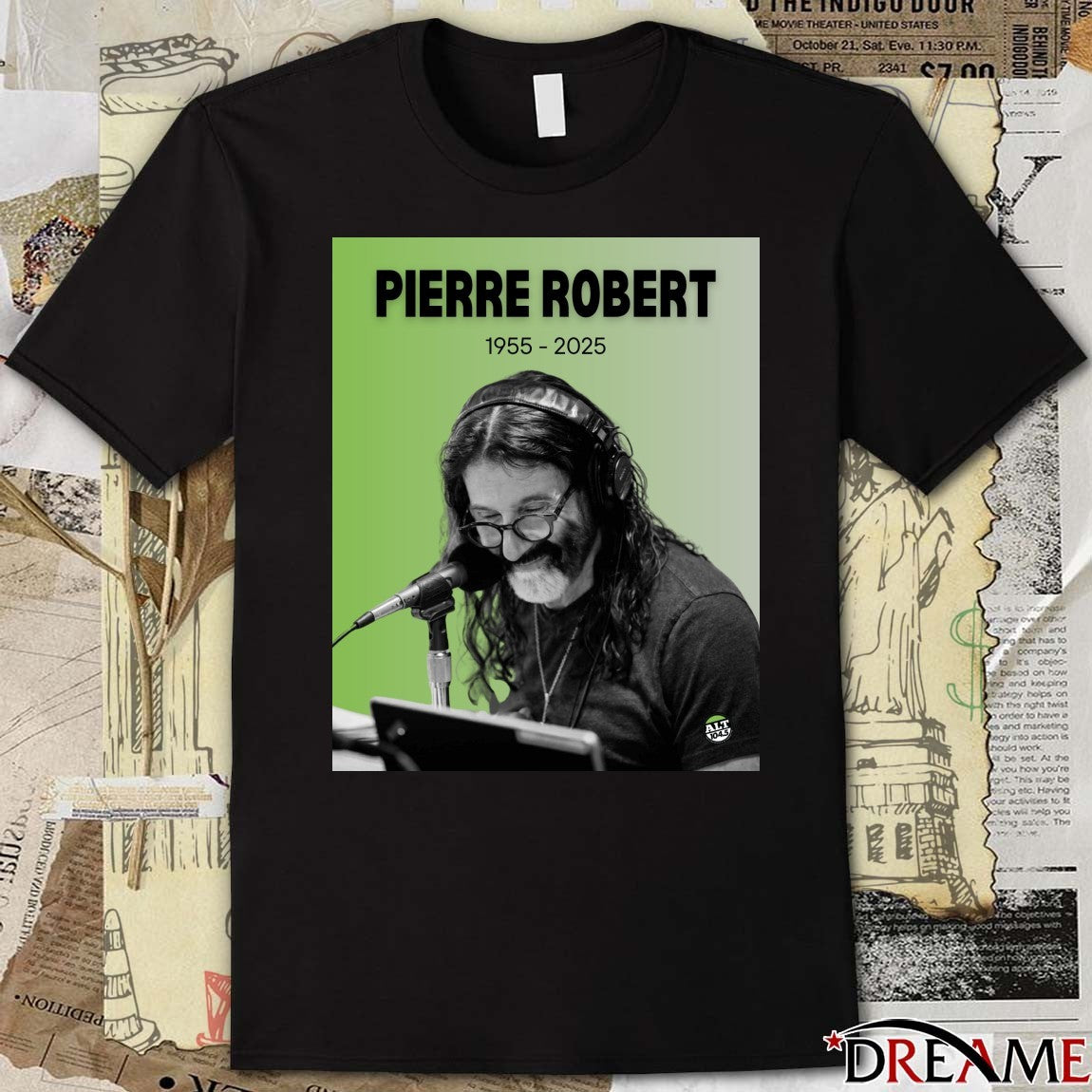 Remembers Pierre Robert Philadelphia Radio Lost A Legend 1955 – 2025 Poster t-shirt