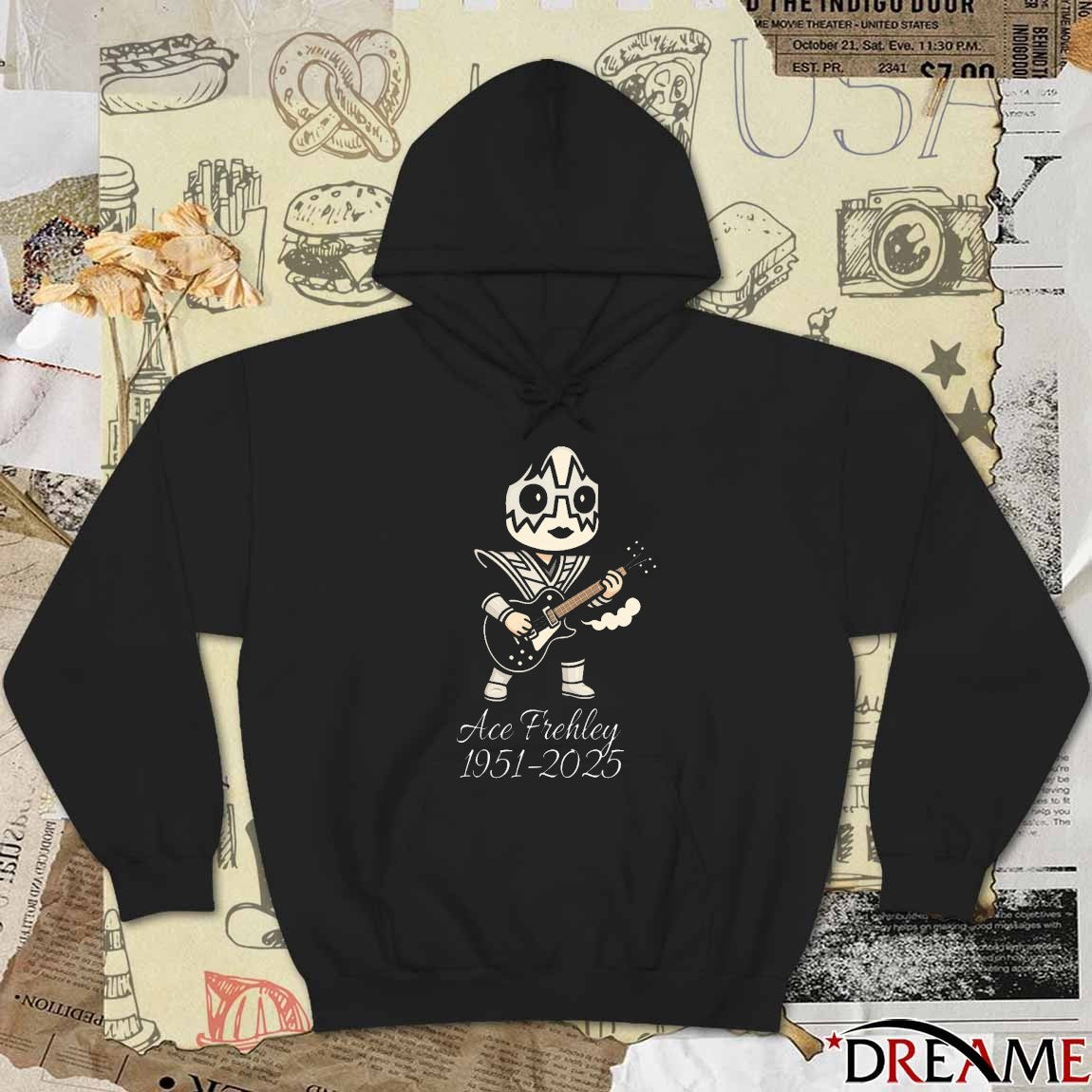 Rest In Peace Ace Frehley 1951-2025 Chibi Fanart t-shirt