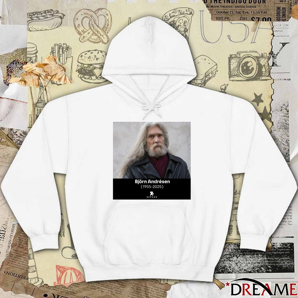 Rest In Peace Björn Andrésen 1955 – 2025 Sitges Film Festival Poster t-shirt