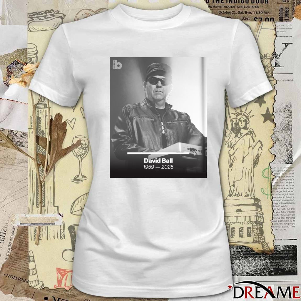 Rest In Peace David Ball 1959-2025 Billboard Poster t-shirt