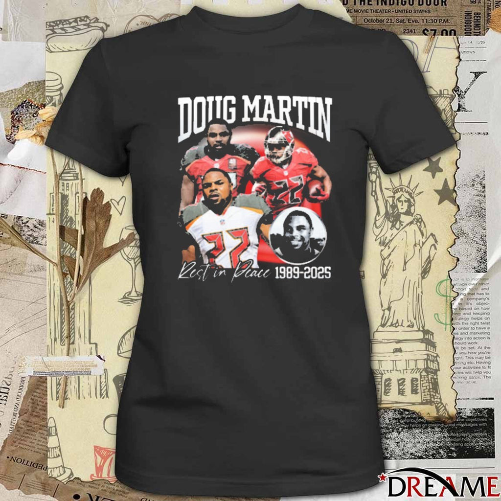 Rest In Peace Doug Martin 1989-2025 Fanart t-shirt