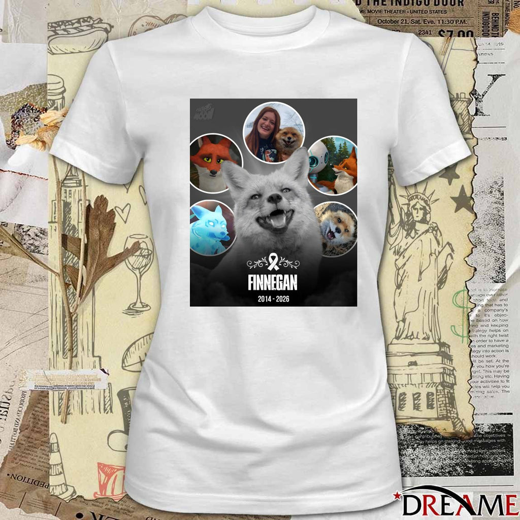 Rest In Peace Finnegan The Internet’s Most Beloved Fox 2014 – 2026 Poster t-shirt