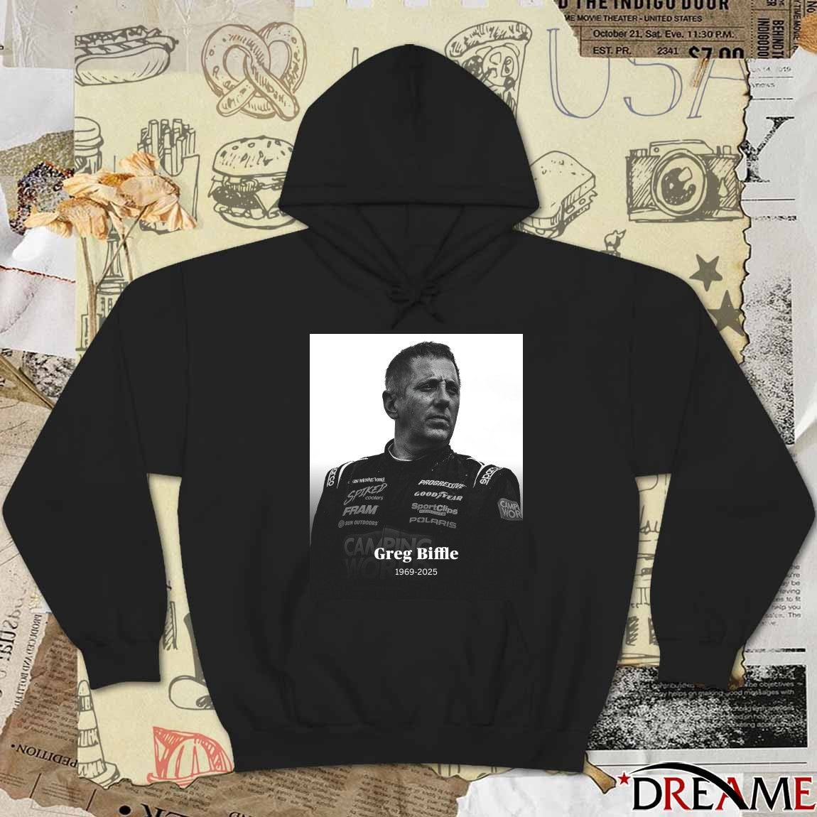 Rest In Peace Former NASCAR Greg Biffle 1969 – 2025 Poster t-shirt