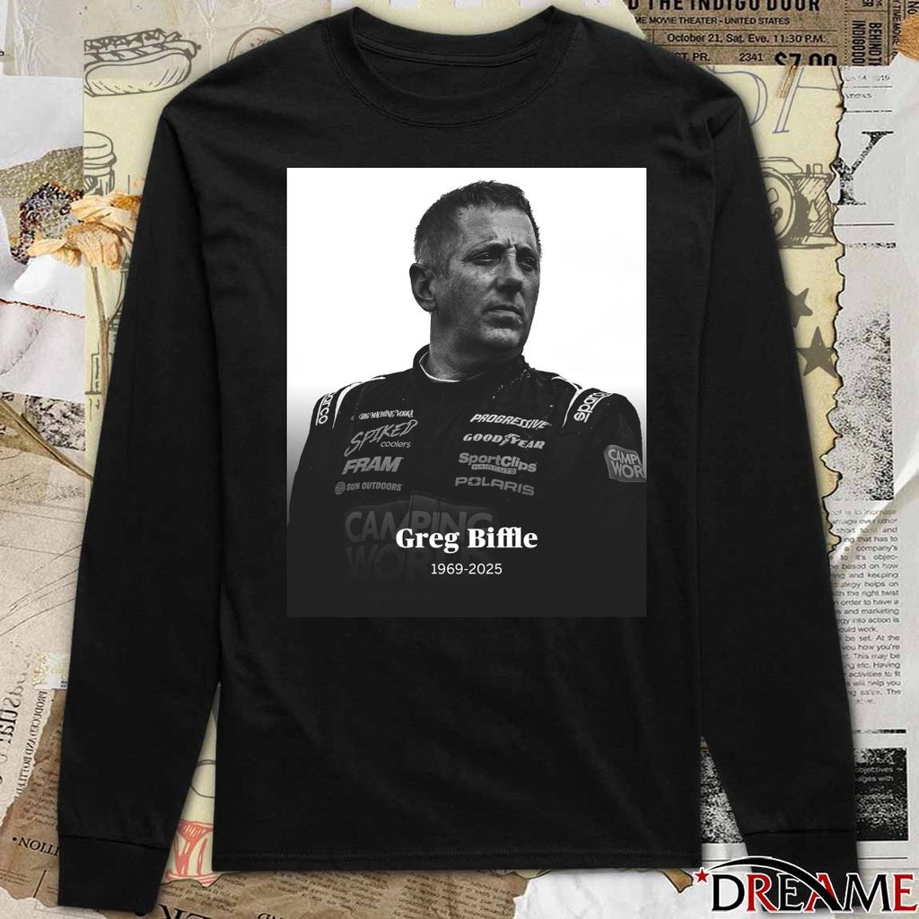 Rest In Peace Former NASCAR Greg Biffle 1969 – 2025 Poster t-shirt