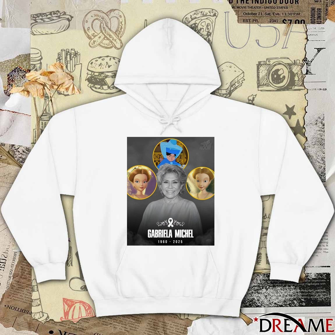Rest In Peace Gabriela Michel 1960 – 2025 Cartoons On The Moon Poster t-shirt